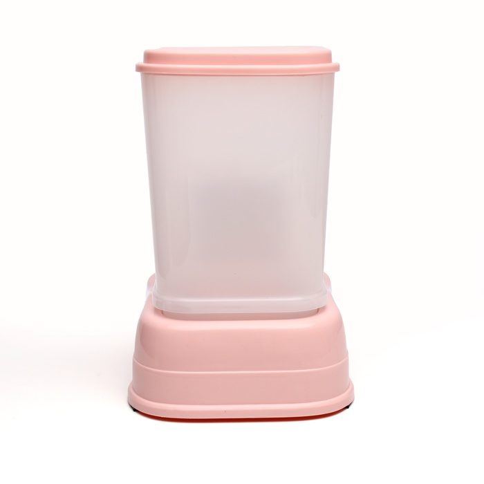 Автокормушка 1.5 л, 23.5×16×24 см, розовая