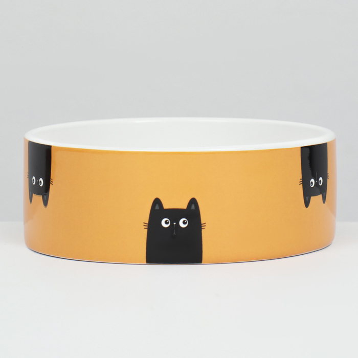 Миска «Удивление», 230 мл, 12.5×4.5 cм, керамика, жёлтая