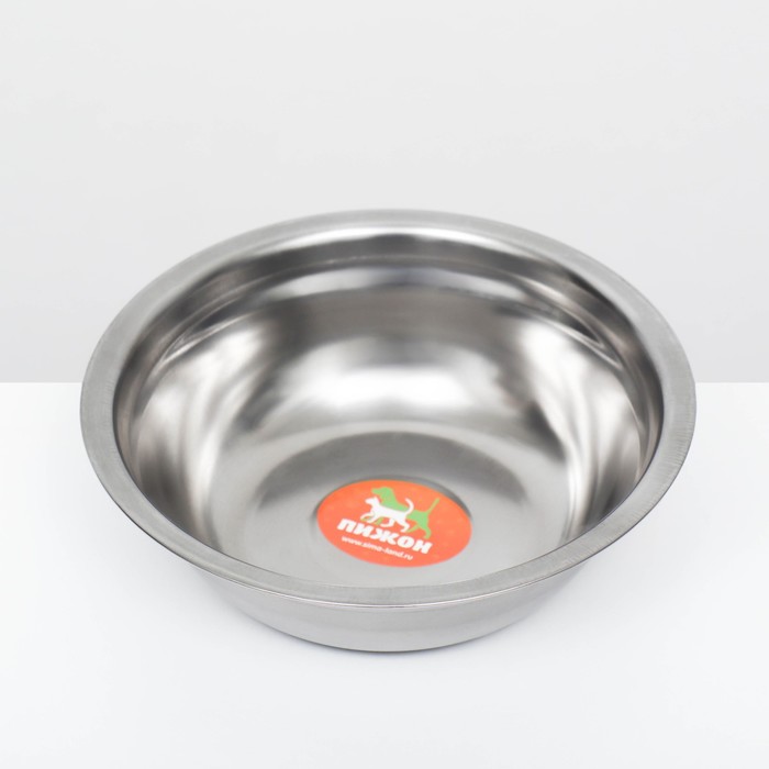 Миска металлическая эконом, 0.35 л, 13×4.5 см