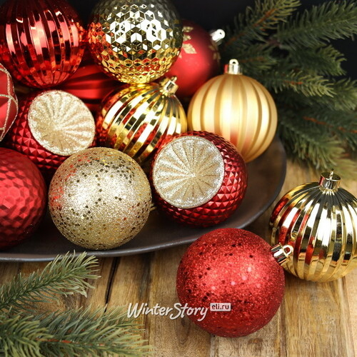 Набор пластиковых шаров Shine Collection: This is Christmas 8 см, 42 шт (Winter Deco)