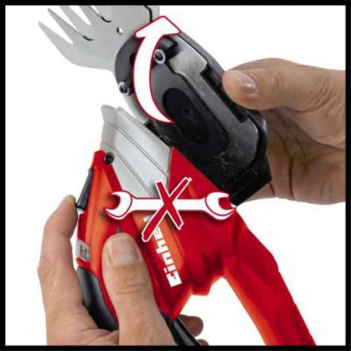 Ножницы-кусторез Einhell GE-CG 12 Li, 12 В, сменные насадки, телескопическая рукоятка