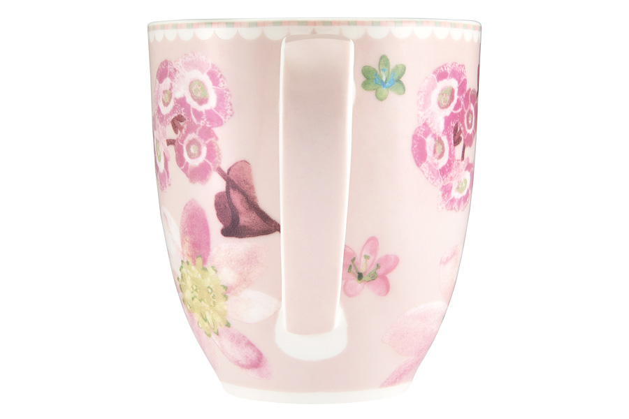 Кружка, 375 мл, фарфор P, розовая, Примула, Primula, 63004