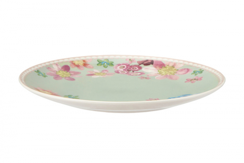Тарелка закусочная, 20 см, фарфор P, серо-зеленая, Примула, Primula, 63006