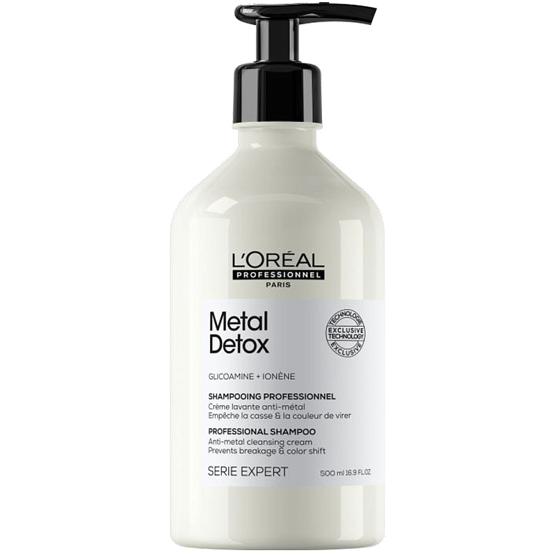 LOREAL Шампунь для восстановления окрашенных волос Metal Detox, 500 мл