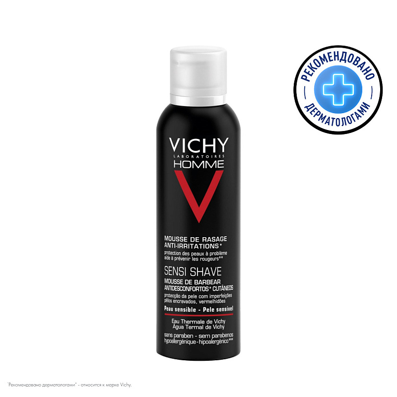 VICHY Пена для бритья против раздражения кожи, 200 мл