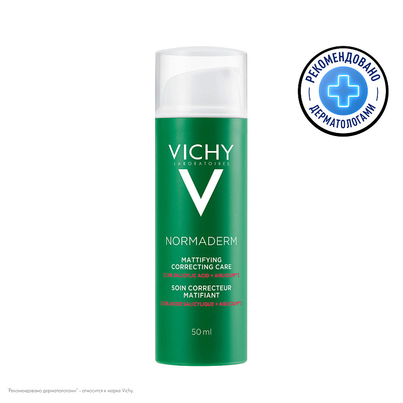 VICHY Корректирующий крем-уход для проблемной кожи против несовершенств и акне Normaderm, 50 мл