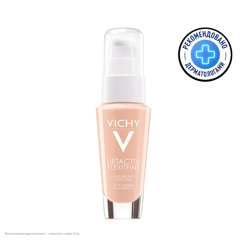 VICHY Крем тональный против морщин для всех типов кожи Liftactiv Flexiteint Тон 15 опаловый, 30 мл
