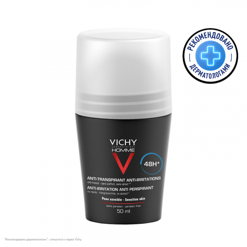 VICHY Дезодорант - шарик 48 часов для чувствительной кожи, 50 мл