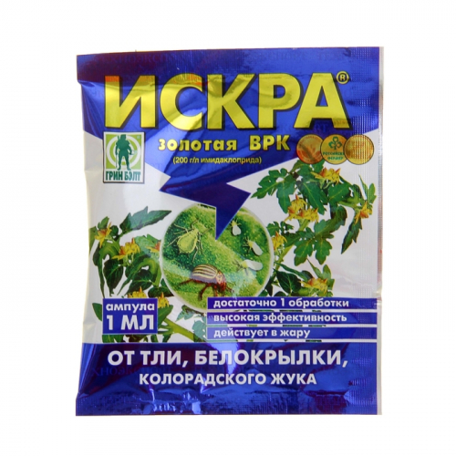 Инсектицид «Искра Золотая», средство от колорадского жука, ампула, 1 мл