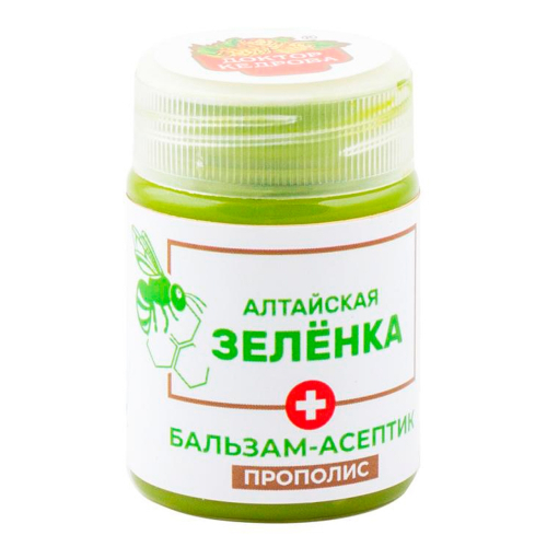 Алтайская зелёнка. Бальзам-асептик Прополис | 50 мл