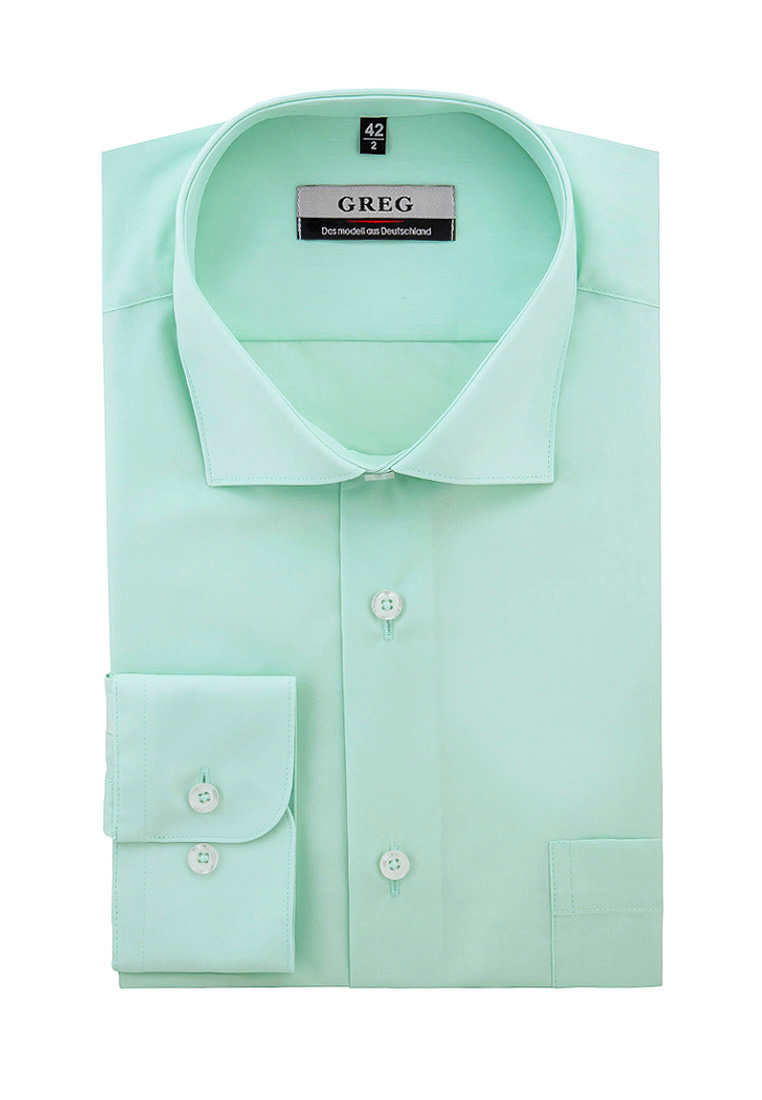 Сорочка мужская длинный рукав GREG 410/119/FR MINT_V