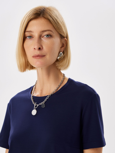 Футболка женская кор.рукав KATHARINA KROSS KK-TK-006V-RT-233-т.синий