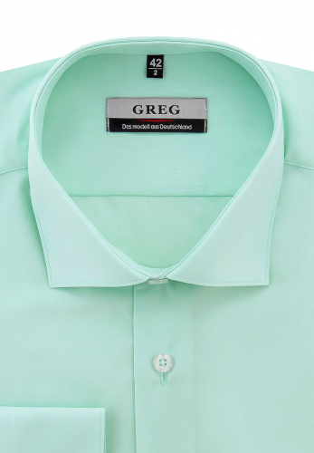 Сорочка мужская длинный рукав GREG 410/119/FR MINT_V