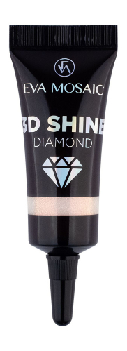 EVA АКЦИЯ Глиттер для лица 3D Shine Diamond гелевый, Розовое золото