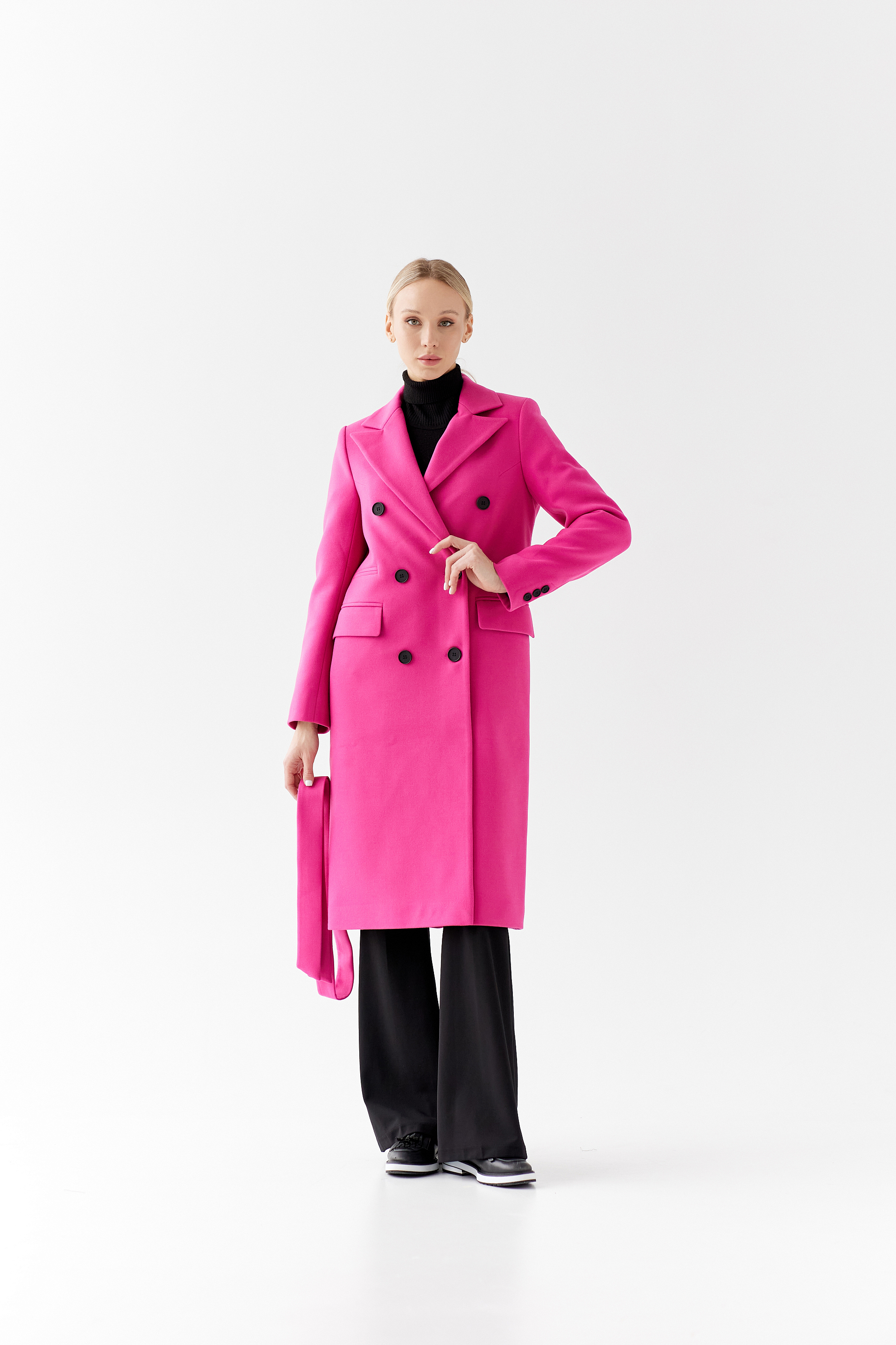 Пальто женское демисезонное 25775 (розовый)