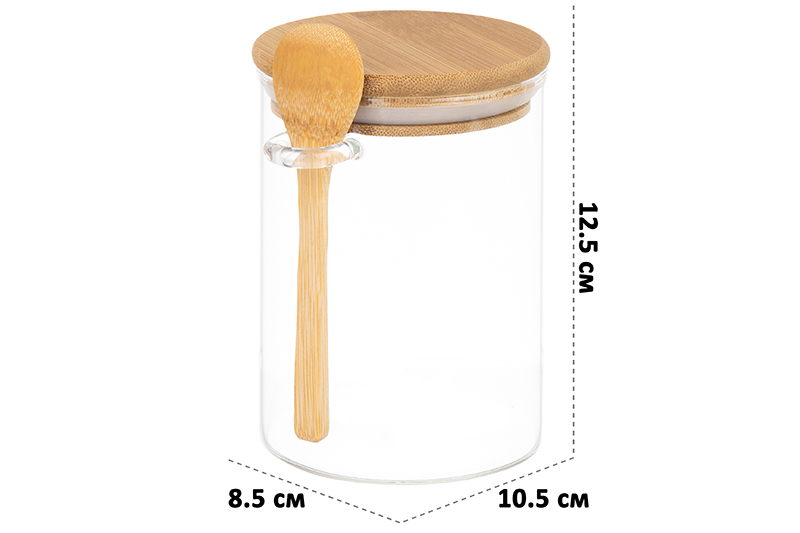 Банка д/хранения 550 мл 10,5*8,5*12,5 см