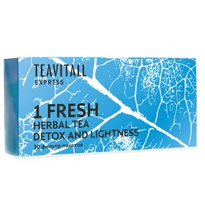 Чайный напиток для мягкого очищения организма TeaVitall Express Fresh 1, 30 фильтр-пакетов