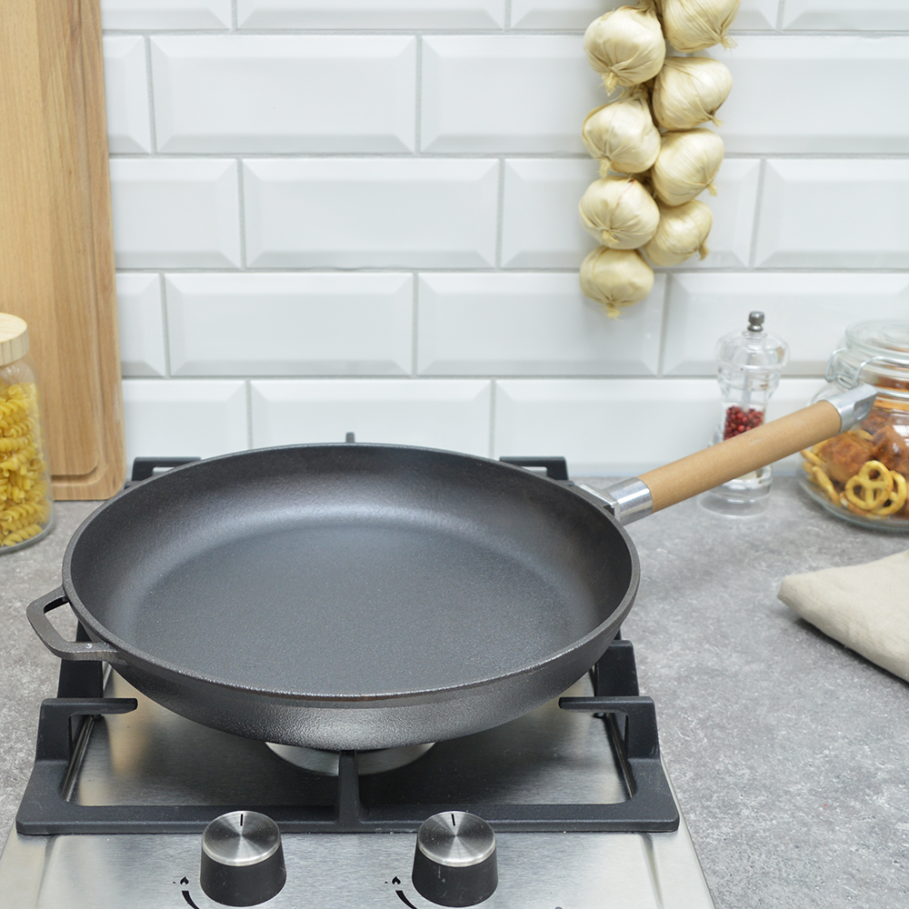 Сковорода 28см чугунная со съемной ручкой тм Гардарика