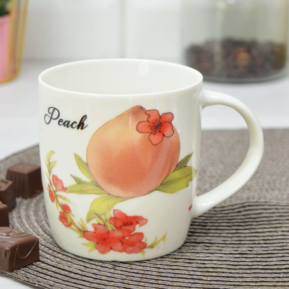 Кружка 350мл керамическая, цвет в ассортименте, NN-1008340