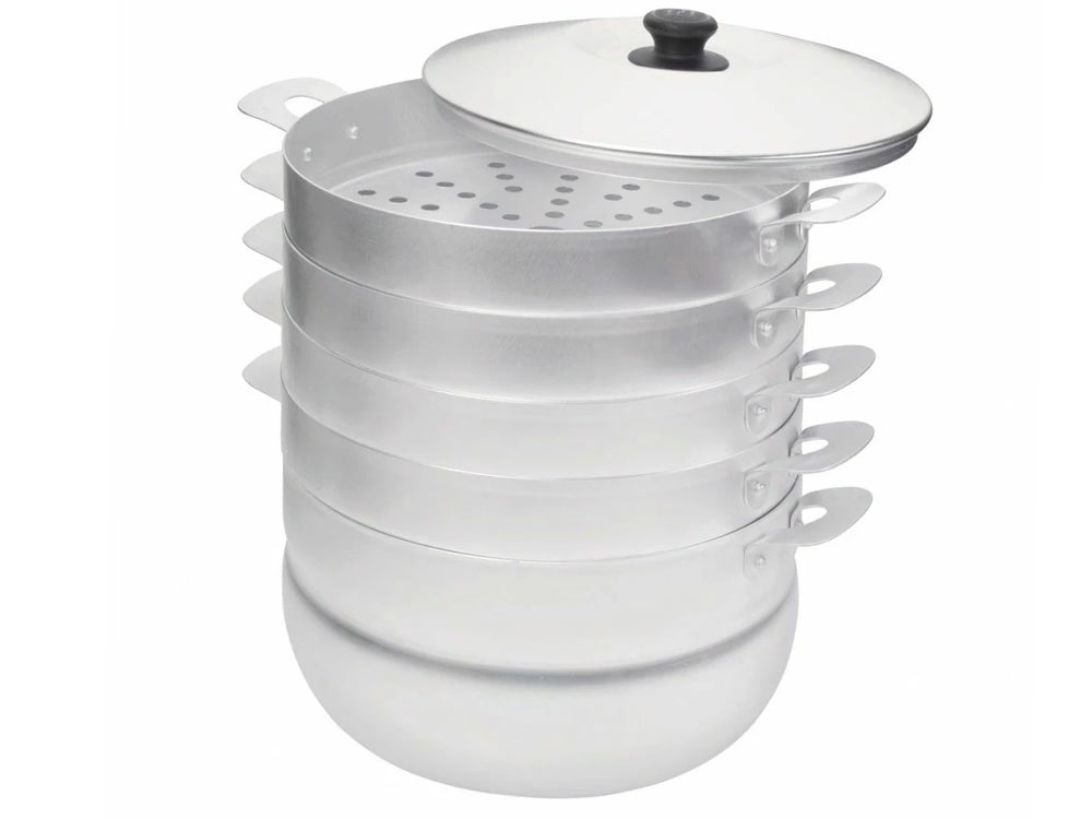 Манты-казан 6л 4 сетки алюминиевый