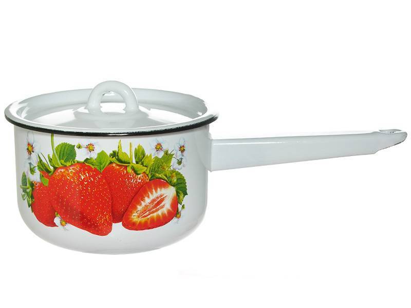 Ковш 1,5л с крышкой с рисунком