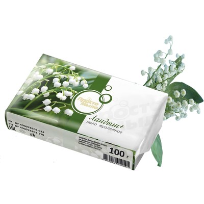 Мыло туалетное твердое ЛАНДЫШ+ 100г