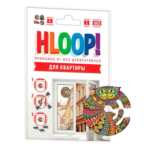 Наклейки от мух HLOOP 