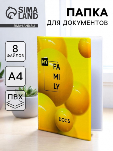 Папка для семейных документов Docs, 8 файлов А4