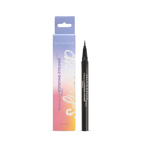 [SELFIE STAR] Подводка-фломастер для глаз водостойкая КОРИЧНЕВАЯ Waterproof Rotating Eyeliner Brown X03, 0,6 гр