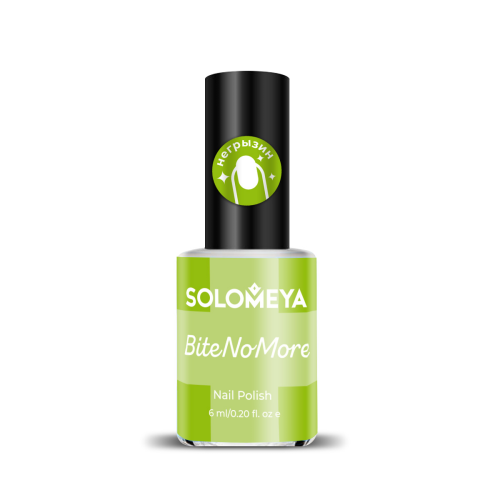 [SOLOMEYA] Лак для ногтей ГОРЬКИЙ от привычки грызть ногти Nail Polish Bite No More, 6 мл