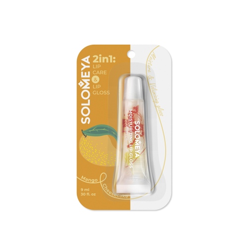 [SOLOMEYA] Блеск для губ увлажняющий МАНГОВЫЙ ЧИЗКЕЙК Moisturizing Lip Gloss Mango Cheesecake, 9 мл