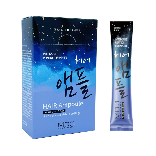 [MED B] Ампулы для поврежденных волос ПЕПТИДНЫЙ КОМПЛЕКС MD-1 Intensive Peptide Complex Hair Ampoule, 10 мл х 20 шт.