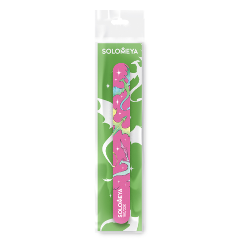 [SOLOMEYA] Пилка для ногтей МАЛЕНЬКИЕ ДРАКОНЫ 180/220 Lil Dragons Nail File, 1 шт