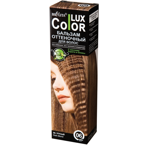 Белита COLOR LUX Бальзам оттеночный для волос тон 06 русый 100мл
