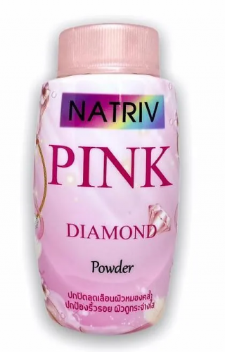 Рассыпчатая пудра для лица с экстрактом толокнянки и турмалином для сияния кожи 25 гр. Natriv Pink Diamond Powder