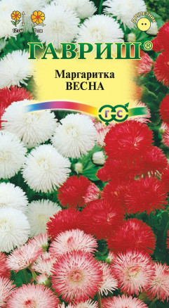 Цветы Маргаритка Весна, смесь 0,02 г ц/п Гавриш (двул.)
