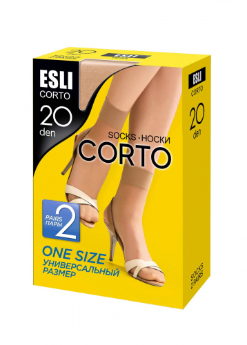 ESLI CORTO 20 (2 пары) Носки женские 