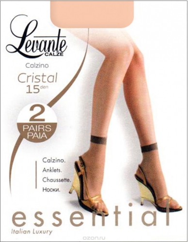 CRISTAL 15 (2 пары)  LEVANTE носки 