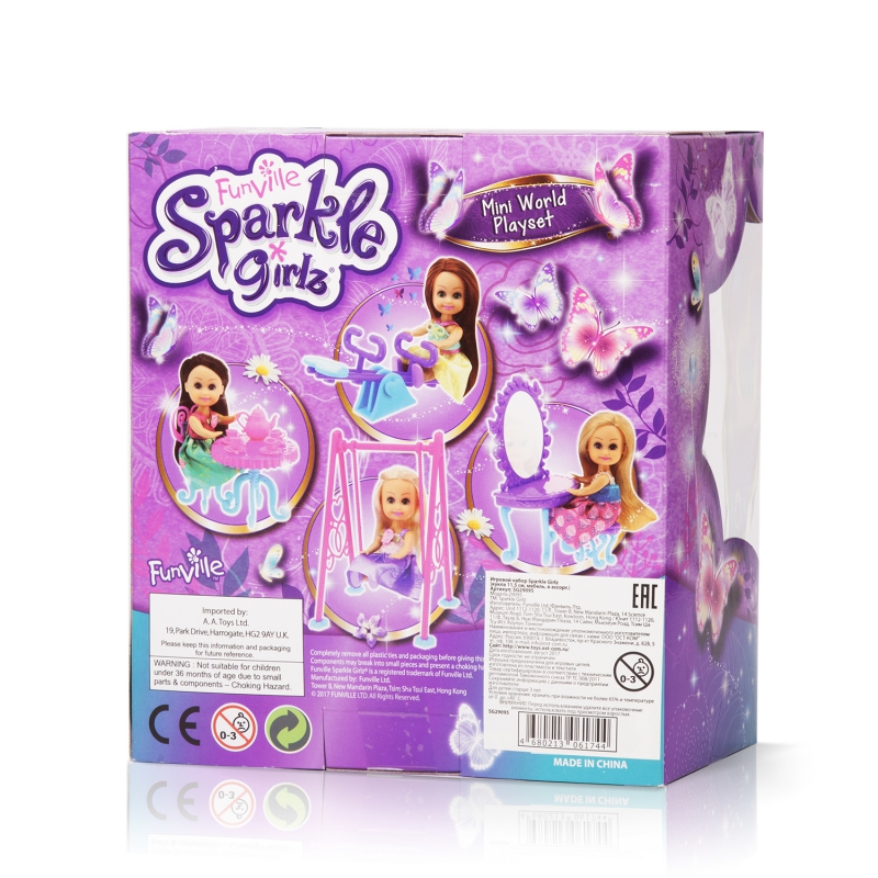 Sparkle Girlz Игровой набор (кукла 11,5 см, мебель, в ассорт.)
