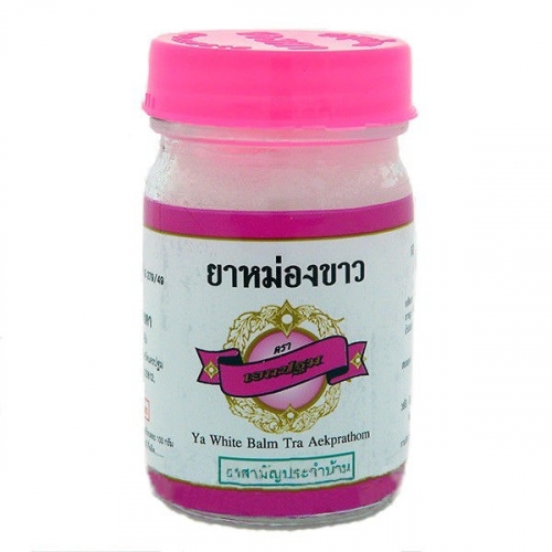 Белый (розовый) тайский бальзам Конка, 50гр.