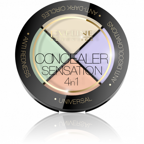 Профессиональный набор корректоров для макияжа лица серии CONCEALER SENSATION 4в1,12г