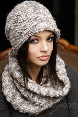 Amore 1 комплект (шапка + шарф-кольцо)