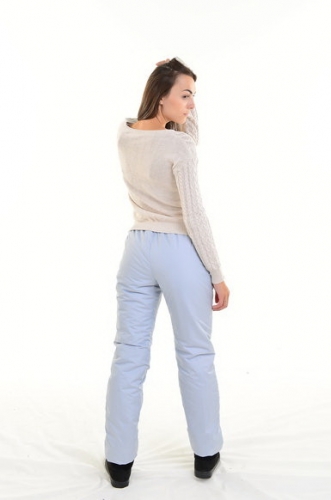 Утепленные зауженные женские брюки синтепон пояс резинка, цвет - серый арт. 006 D