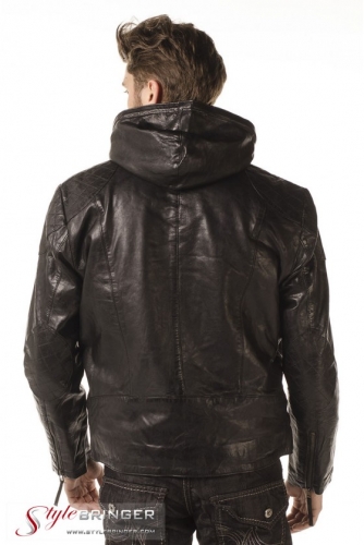 Куртка кожаная KREZZ M134 black