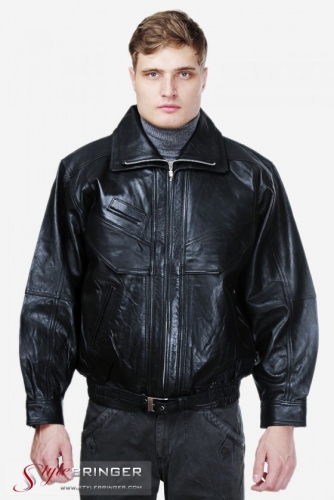 Куртка кожаная ARBEX 032 nappa black