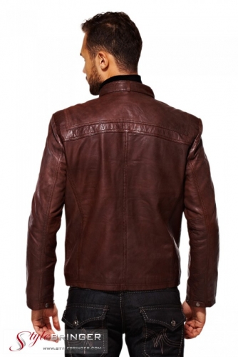 Куртка кожаная ARBEX M103 brown