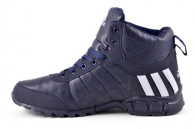 Sport + ADD TA506-9 Кроссовки син-бел кожа+иск нубук, иск мех