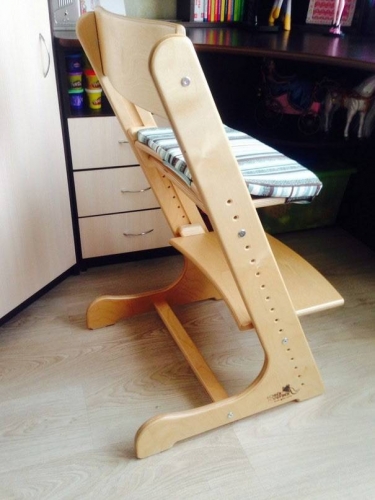  Подушка на сидушку для стула Конек-Горбунек полосатик