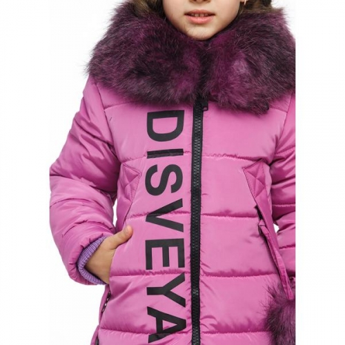 ПАЛЬТО ЗИМНЕЕ ДЛЯ ДЕВОЧКИ ДИСВЕЯ DISVEY РОЗОВОЕ
