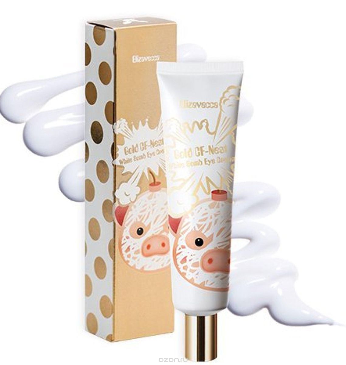 Elizavecca Gold CF-Nest White Bomb Eye Cream Крем для кожи вокруг глаз осветляющий 30мл